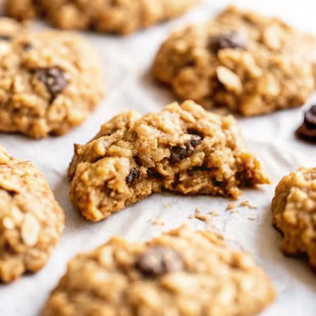 Mixing the dough for gluten-free sourdough oatmeal cookies