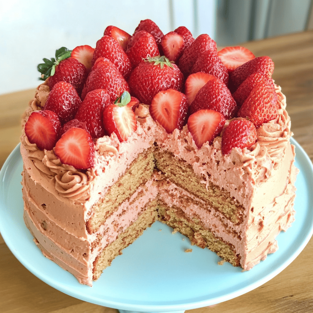 gluten-free strawberry cake