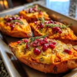 Cranberry Apple Twice-Baked Sweet Potatoes