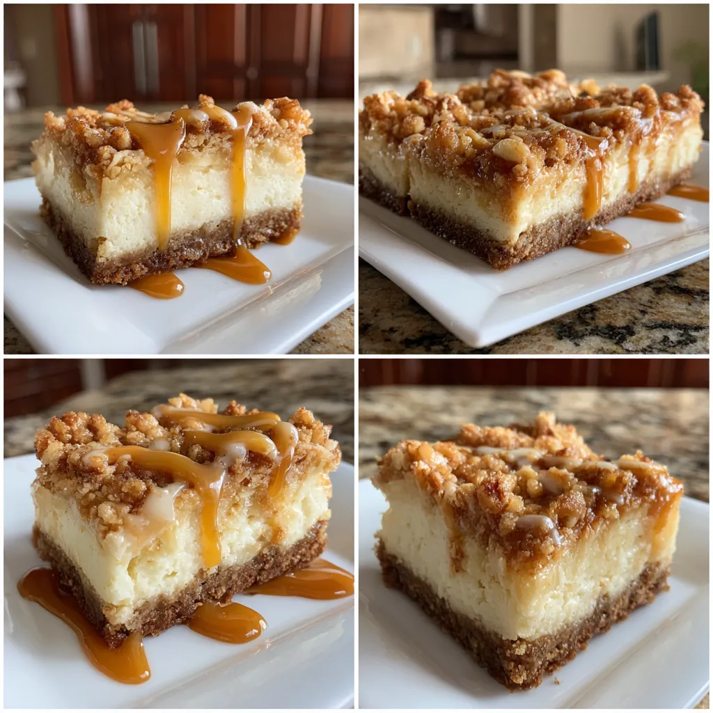 Caramel Apple Cheesecake Bars
