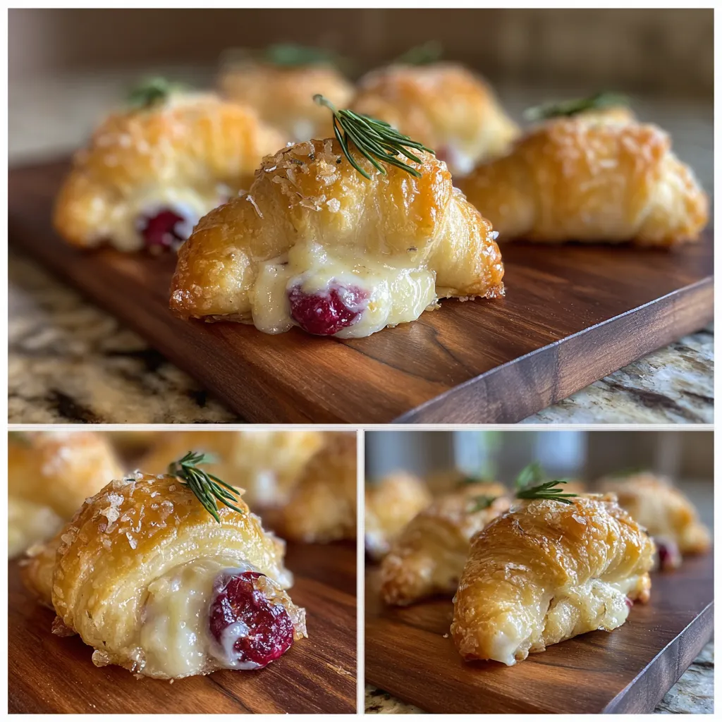 Cranberry Cream Cheese Crescent Bites