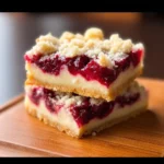 Creamy Cranberry Orange Crumb Bars