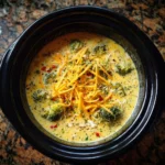 Crockpot Cheesy Chicken Broccoli Soup