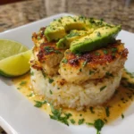 Honey Lime Chicken & Avocado Rice Stack