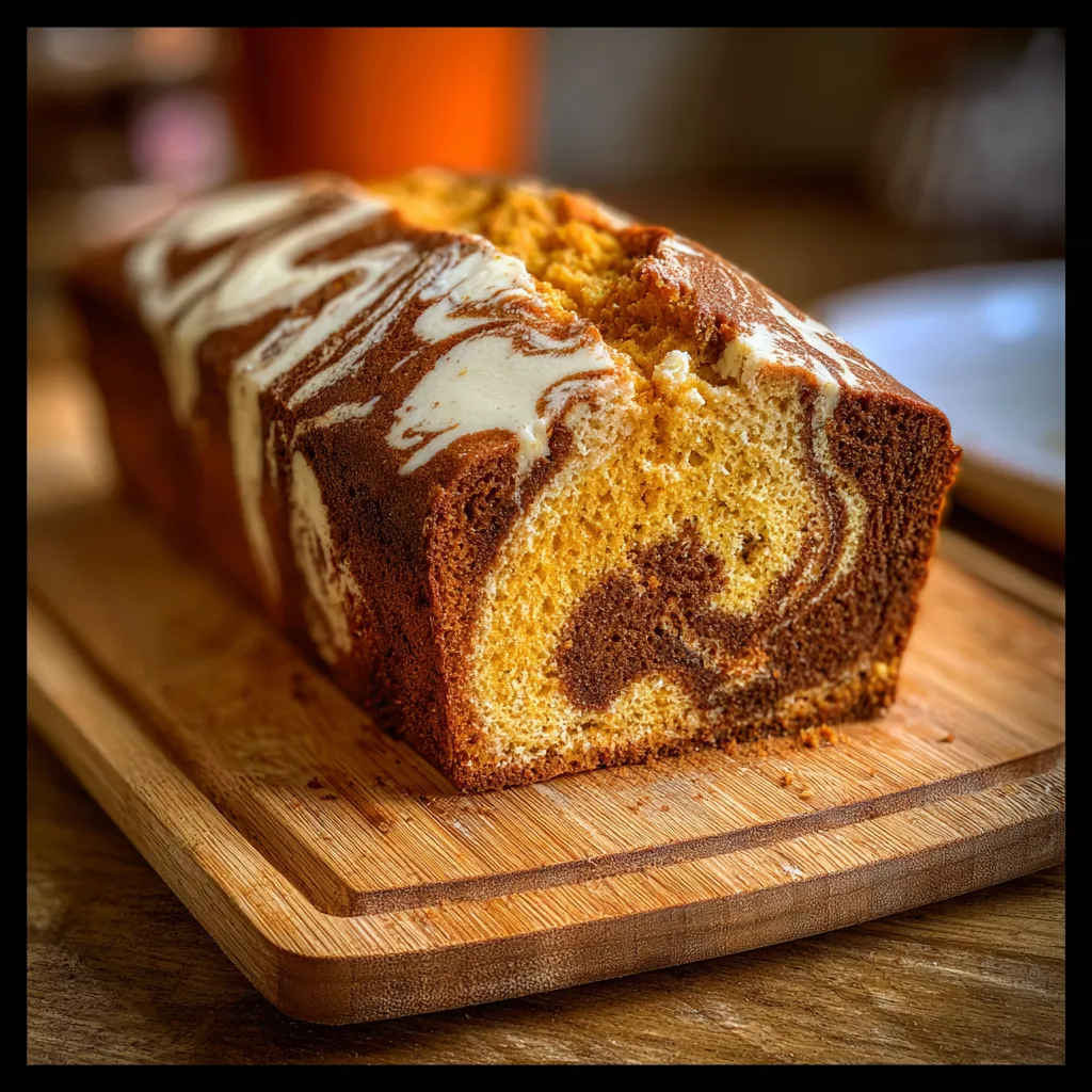 Pumpkin Marble Cake