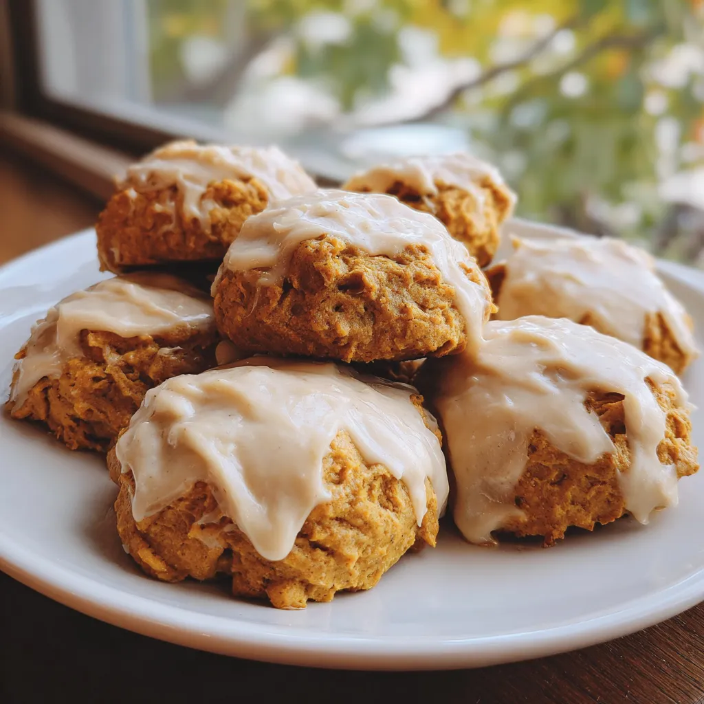 Vegan Pumpkin Cookies With Maple Frosting (Easy & Gluten-Free