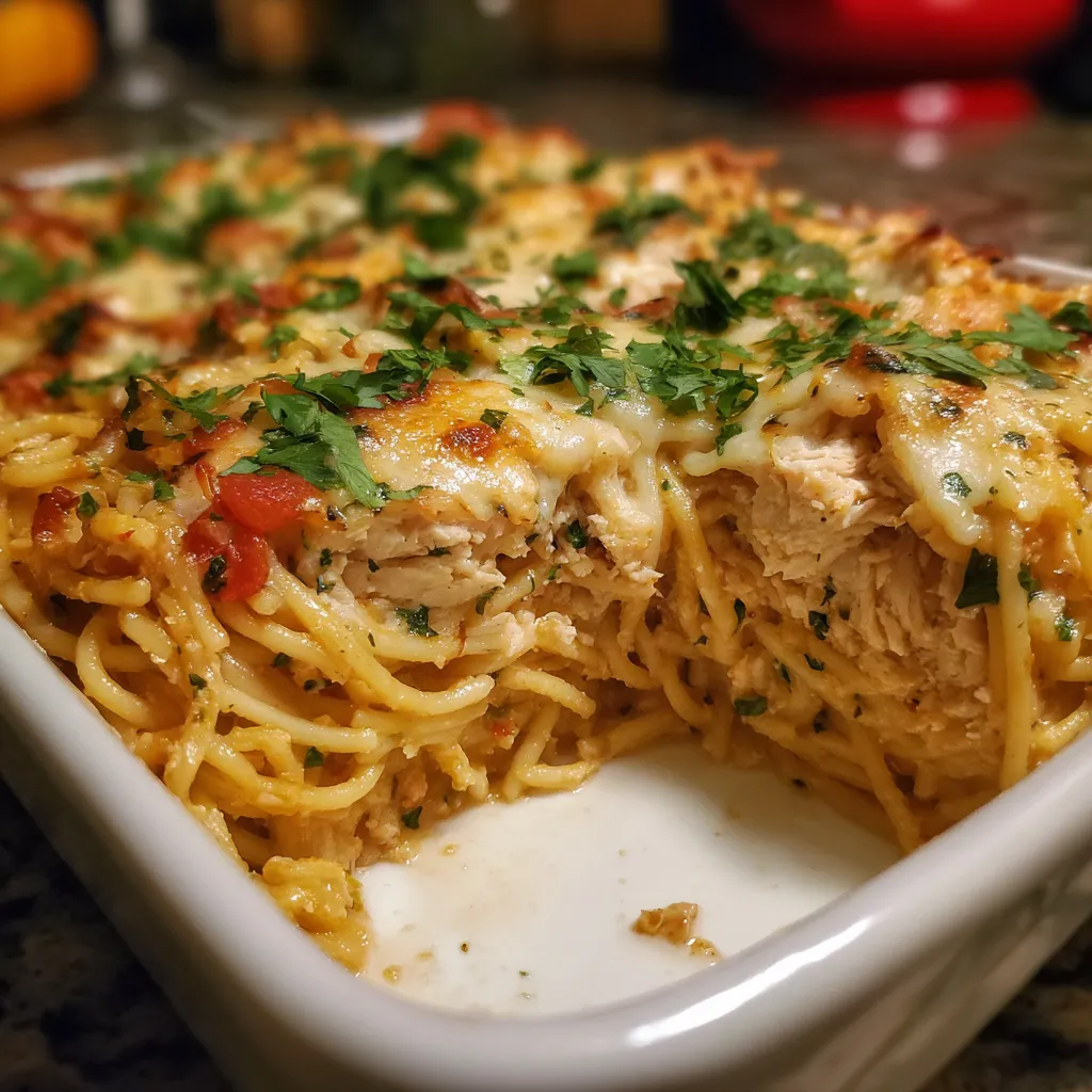 chicken spaghetti casserole