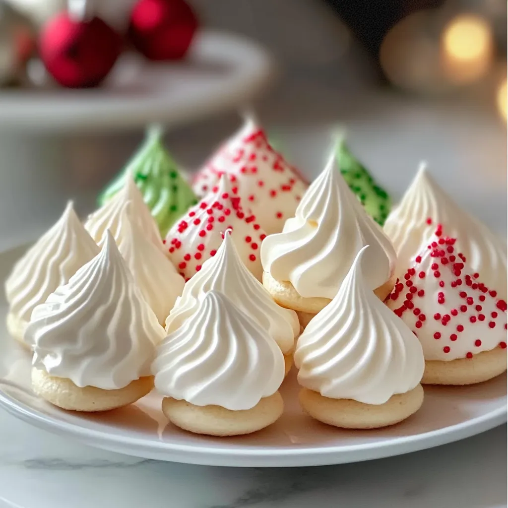 Christmas Meringue Kisses
