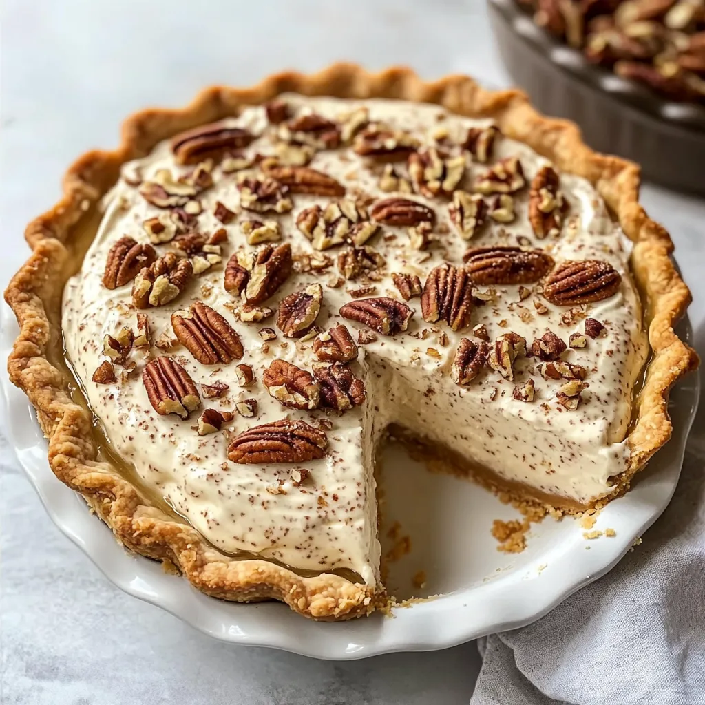 Dreamy Pecan Cream Pie with Toasted Pecans