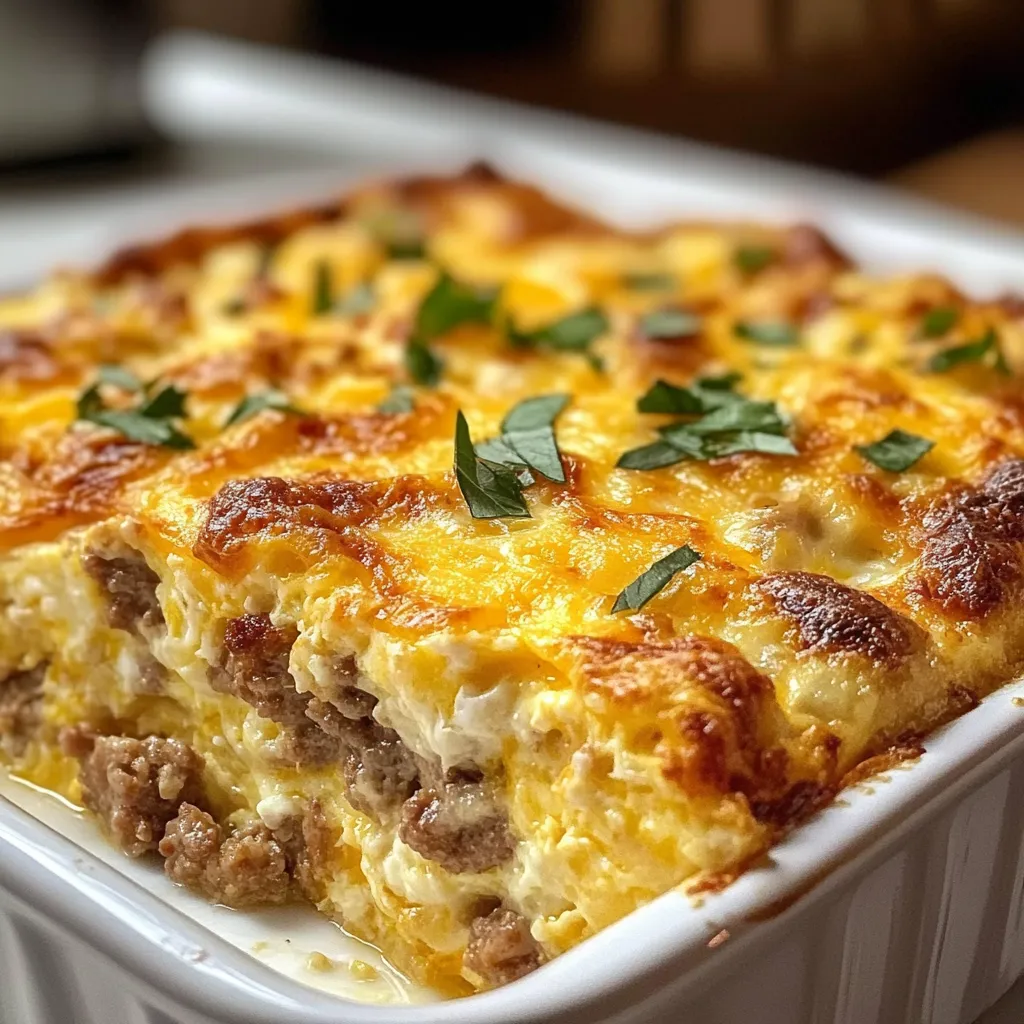 Easy Sausage Egg Casserole
