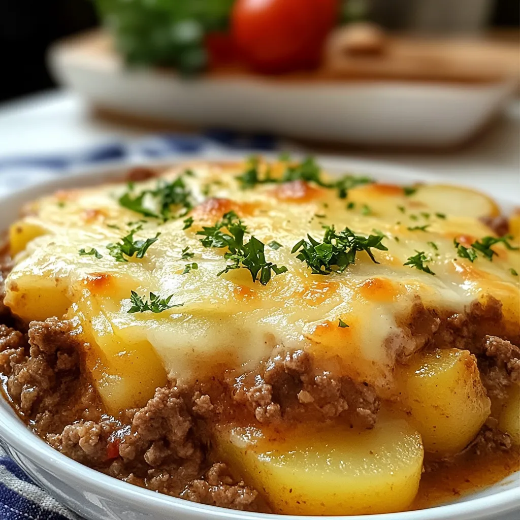 Ground Beef Potato Casserole