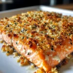 Irresistibly Crispy Parmesan Salmon Bake