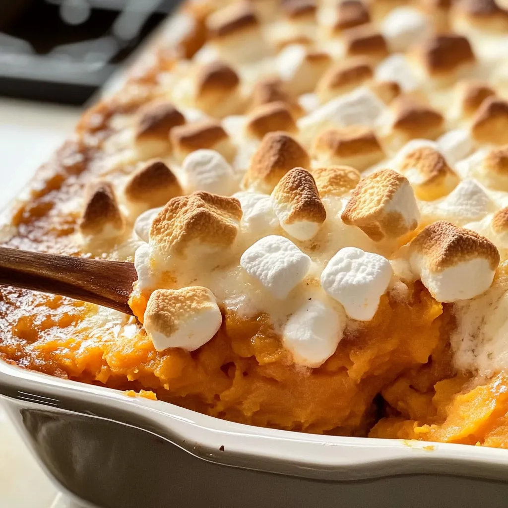 Sweet Potato Casserole with Marshmallows