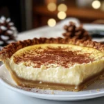 Christmas Eve Cinnamon-Vanilla Custard Pie