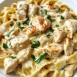 Creamy Dairy-Free Chicken Alfredo with Gluten-Free Pasta