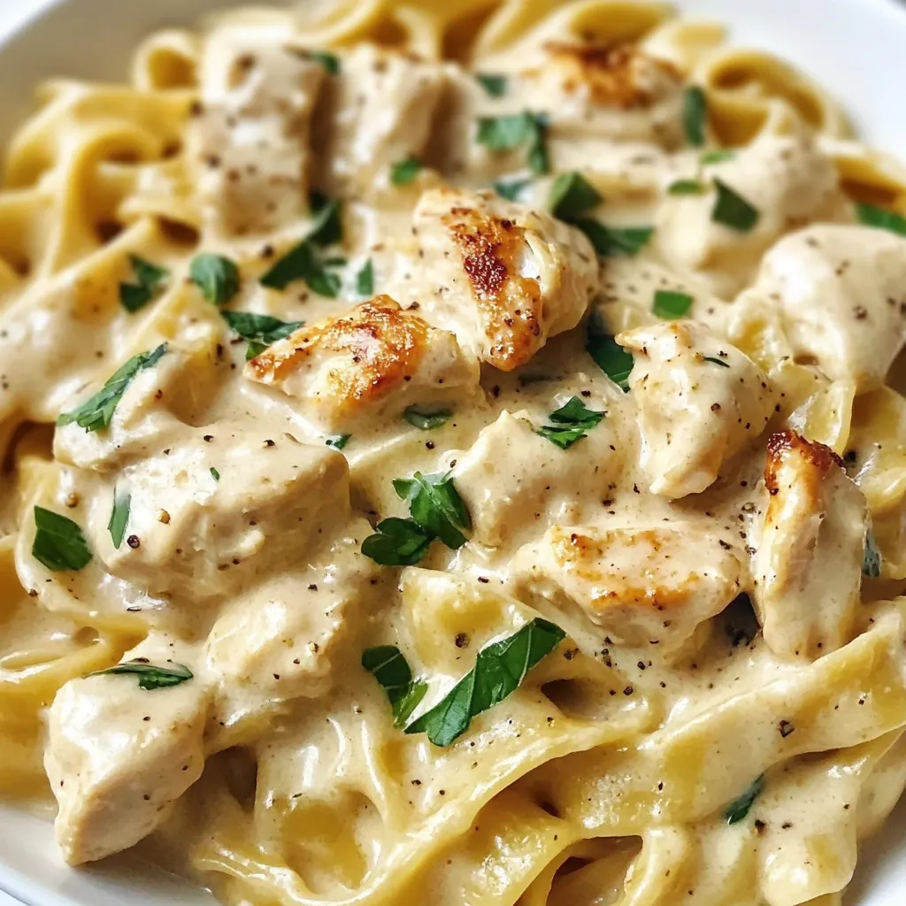 Creamy Dairy-Free Chicken Alfredo with Gluten-Free Pasta