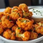 Crispy Buffalo Cauliflower Bites