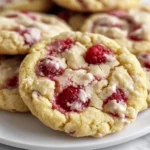 Easy Gluten Free Lemon Raspberry Cookies - No Eggs Needed