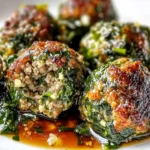Easy Spinach & Garlic Meatballs Recipe