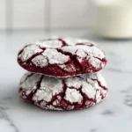 Red Velvet Crinkle Cookies