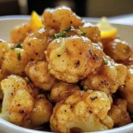 Vegan Lemon Pepper Glazed Cauliflower
