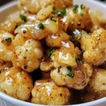 Vegan Lemon Pepper Glazed Cauliflower