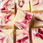 White Chocolate Raspberry Fudge