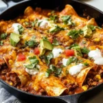 Beef Skillet Enchiladas