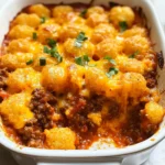 Cheesy Gluten-Free Sloppy Joe Tater Tot Casserole