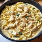 Creamy Dairy-Free Chicken Alfredo with Gluten-Free Pasta