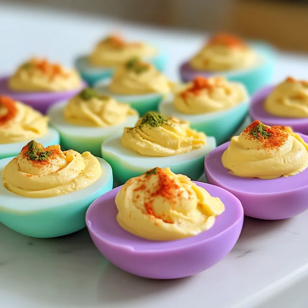 Colored Deviled Eggs