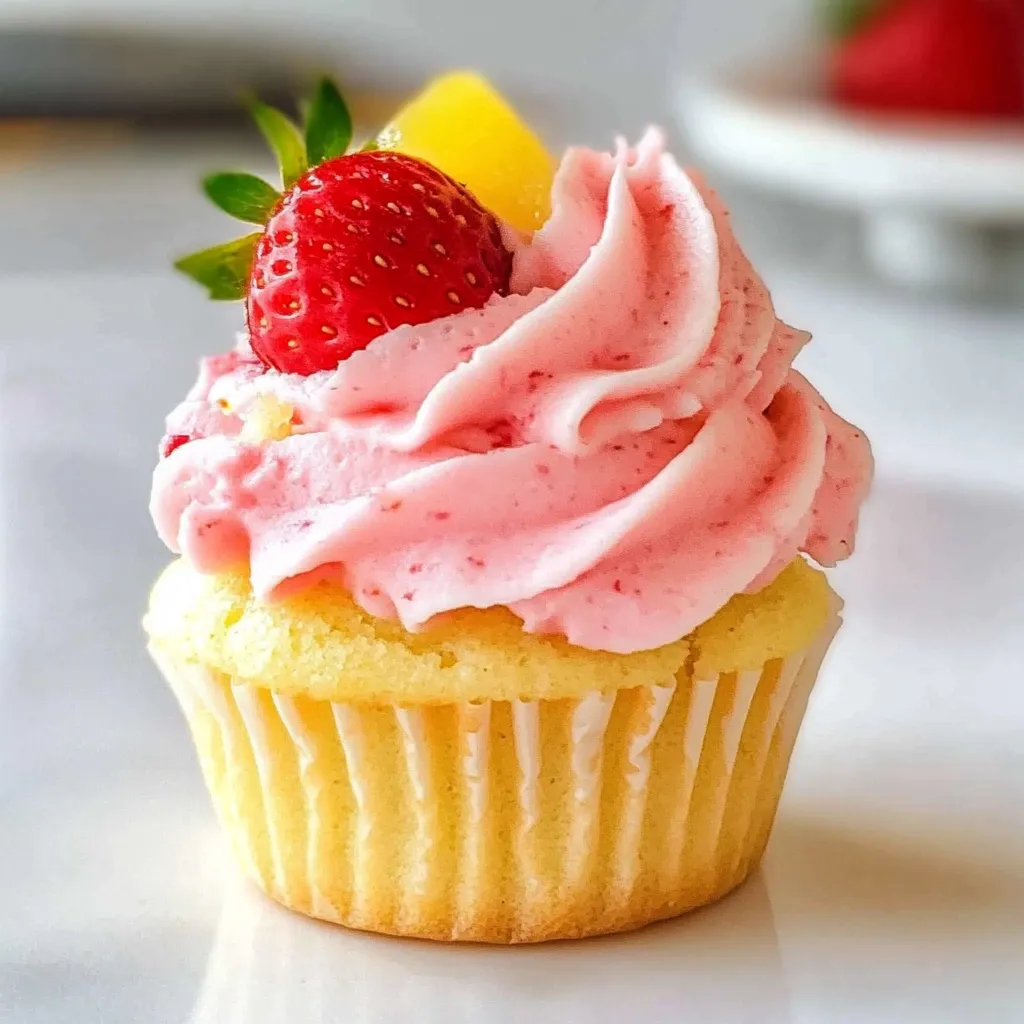 Strawberry Lemonade Cupcakes