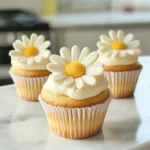 Super Cute Daisy Cupcakes