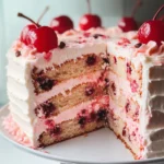 Vintage Cherry Chip Layer Cake