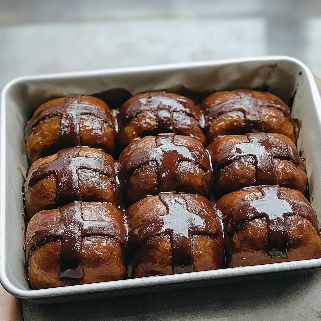 Chocolate Hot Cross Buns