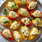 Gluten-Free Cream Cheese Stuffed Mini Peppers