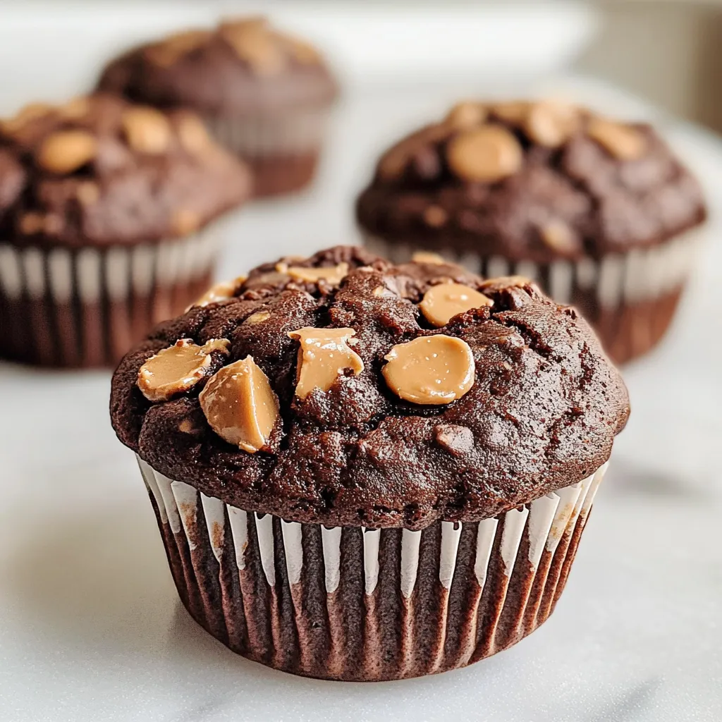 Gluten Free Flourless Chocolate Peanut Butter Muffins