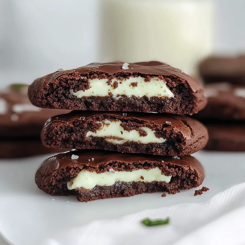 gluten-free mint brownie cookies