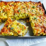 Gluten-free zucchini slice