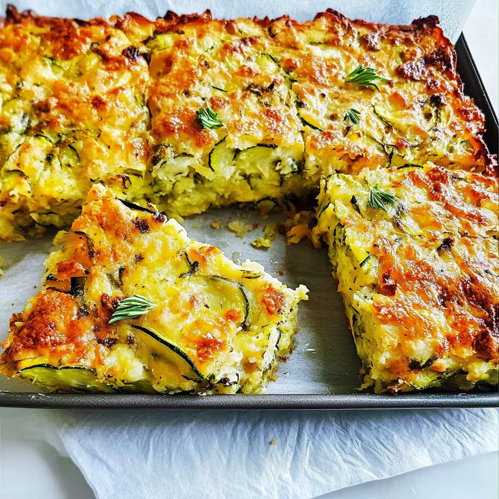 Gluten-free zucchini slice