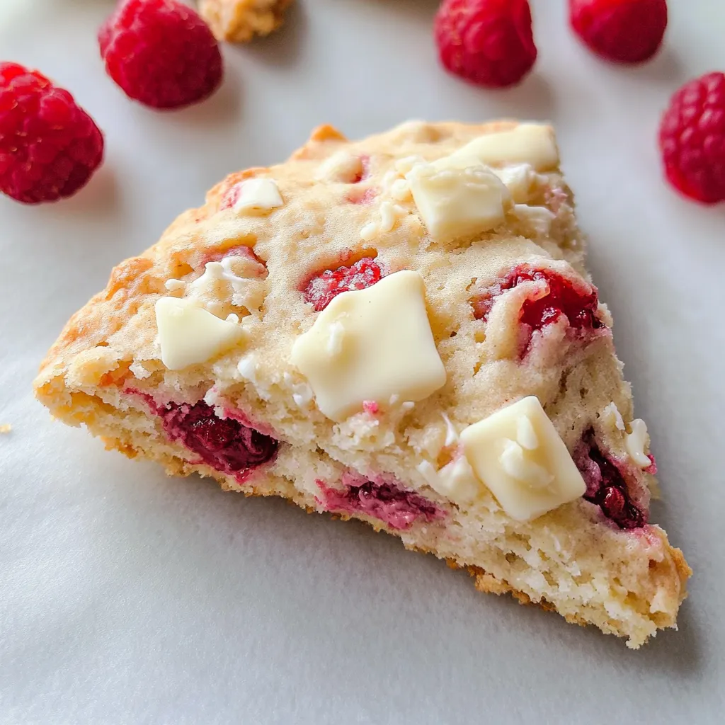White Chocolate Raspberry Scones