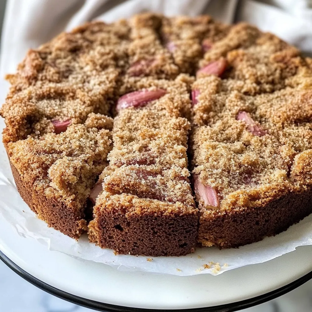 Gluten-Free Rhubarb Coffee Cake