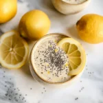 Lemon Cream Chia Pudding Recipe with Oat Milk