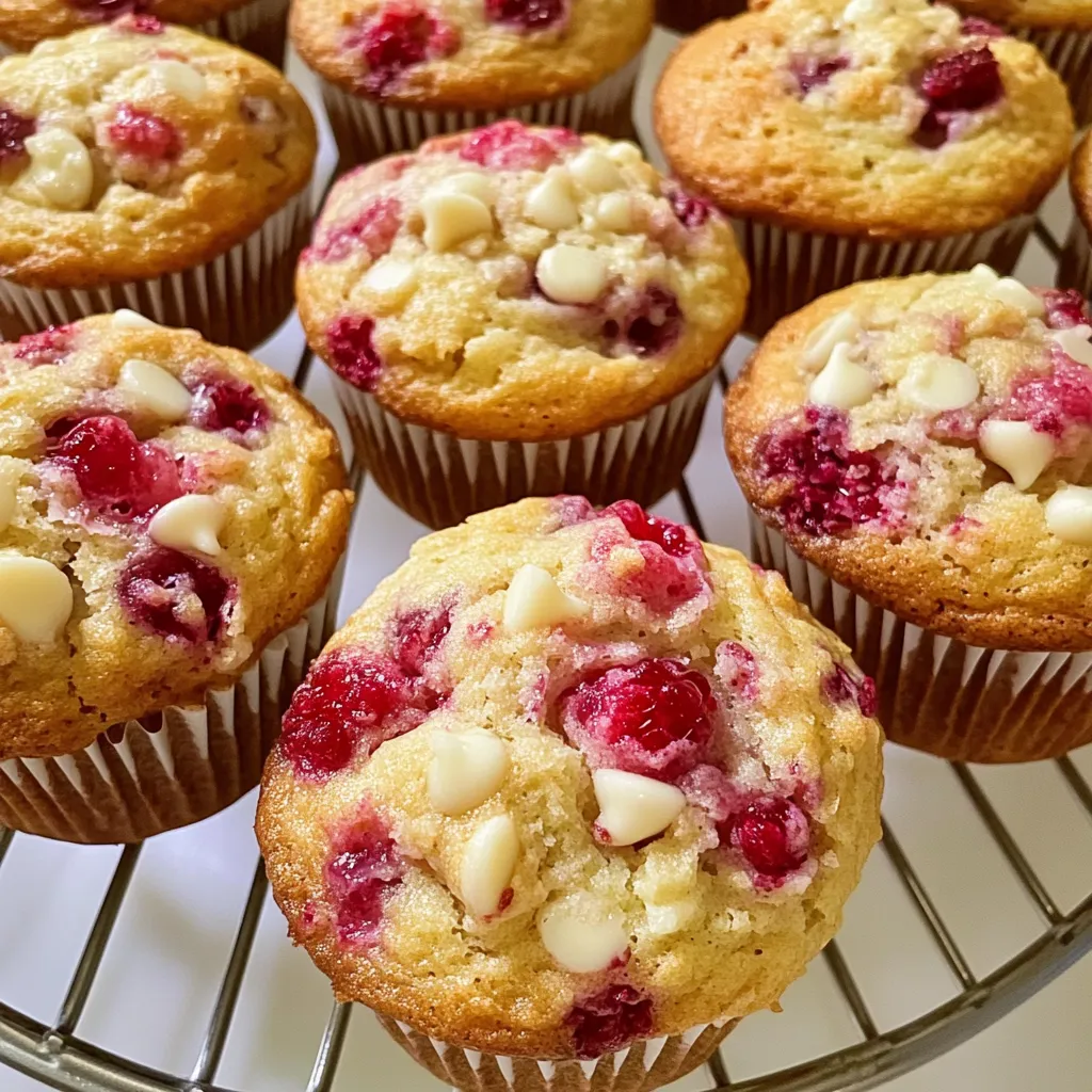 Gluten Free Raspberry White Chocolate Chip Muffins