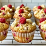 Gluten Free Raspberry White Chocolate Chip Muffins
