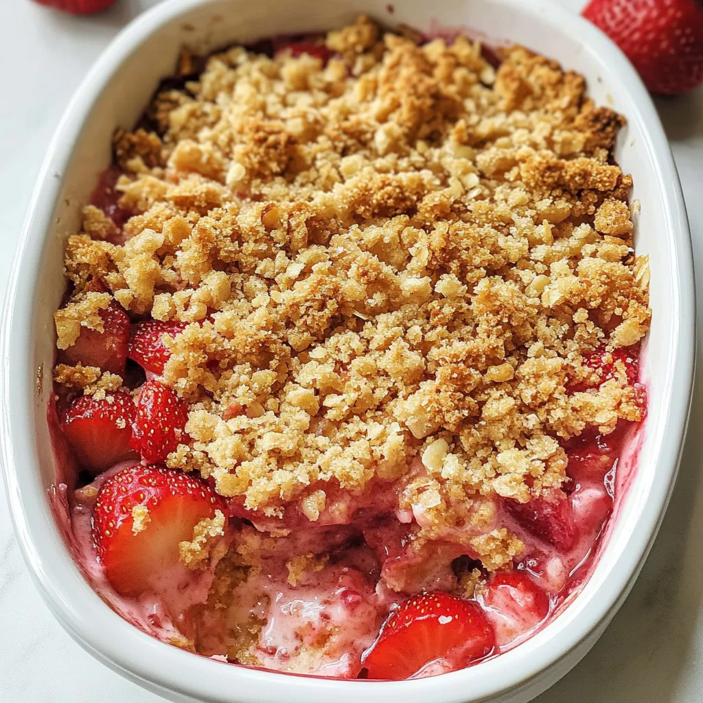 STRAWBERRY RHUBARB CRISP