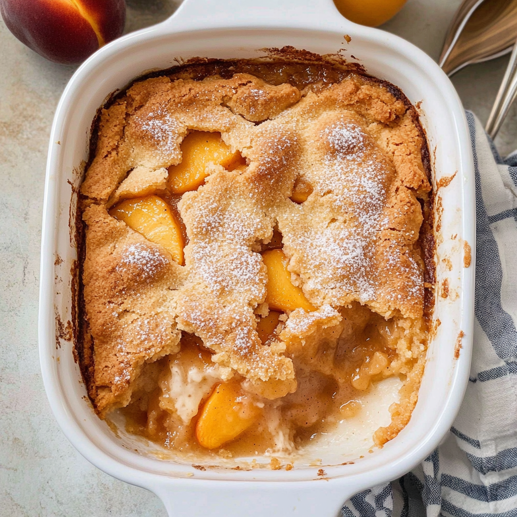 Easy Gluten Free Peach Cobbler That Tastes Like a Grandma's Hug