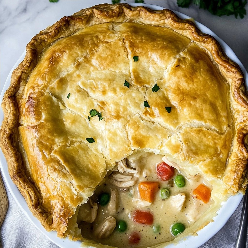 Gluten-Free Chicken Pot Pie with Flaky Crust
