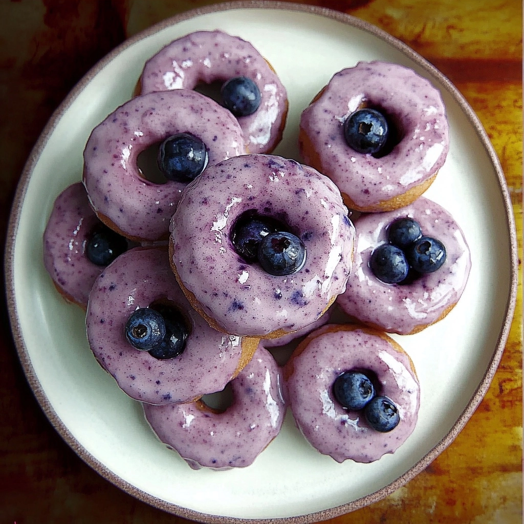 Gluten-Free Blueberry Donuts with Natural Blueberry Glaze: A Delightful Start to Your Day