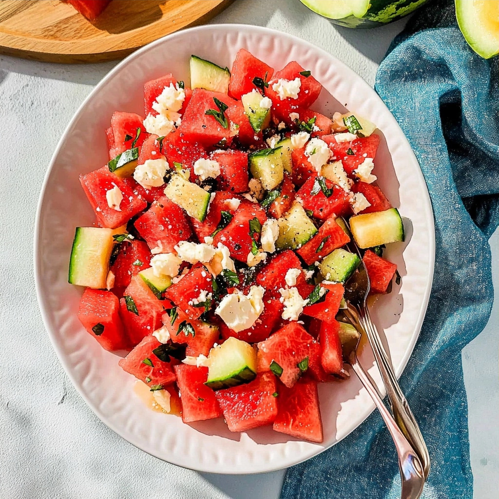 Easy Gluten-Free Watermelon Salad Recipe for Summer
